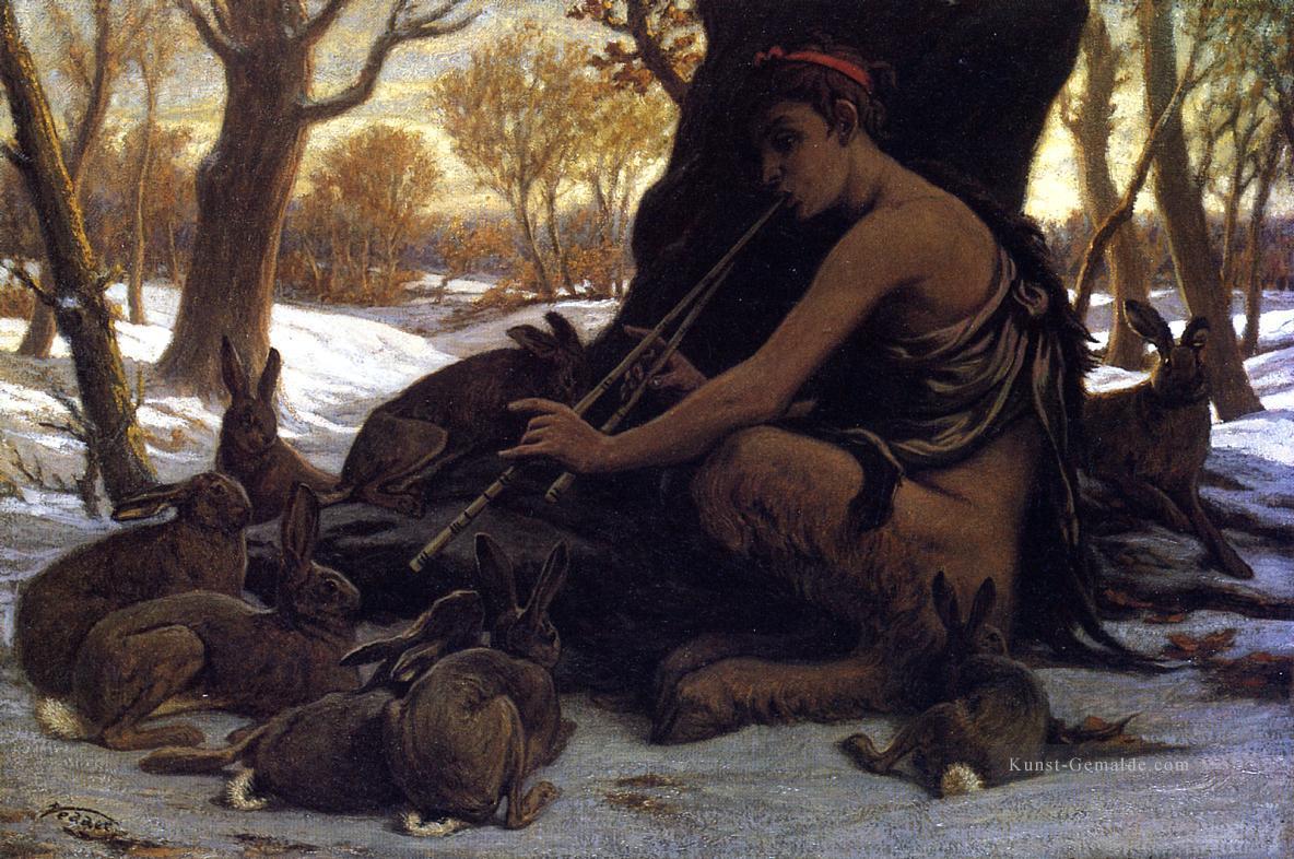 Marsyas Enchanting die Hares Symbolik Elihu Vedder Ölgemälde